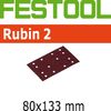 Festool StickFix Rubin 2 Abrasives For RS 400 EQ Orbital and Duplex LS 130 EQ Linear Sanders